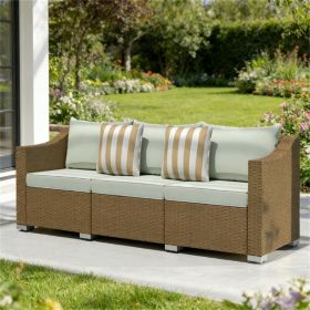 3 terrace sofas, outdoor double sofa, light gray