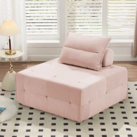 Modular Sectional Sofa with Deep Seat & Adjustable Backrest, 39.37" Chenille Compressed Couch, Sofa Couch for Living Room, Bedroom, Lounge (2PCS